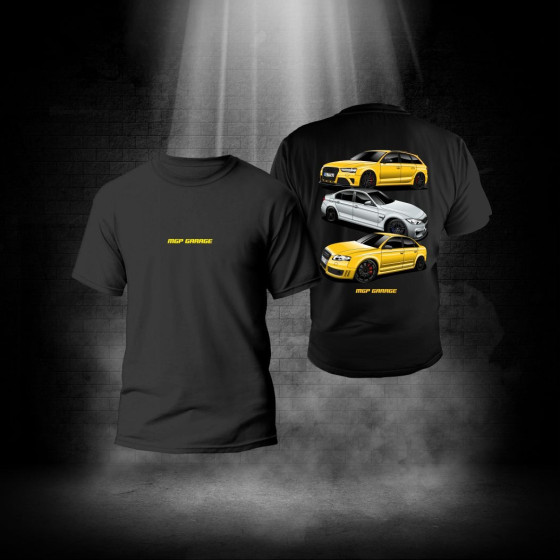 Koszulka z grafiką 2xRS4 i M3 f80 - MGP GARAGE